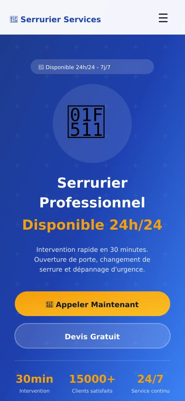 Design mobile - Page d'accueil